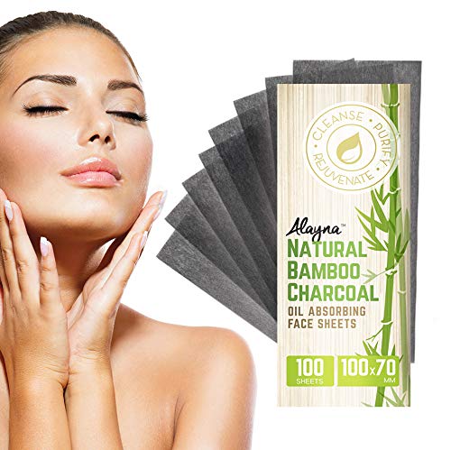 Oil Blotting Sheets for Face Natural Bamboo Charcoal Blotting Paper for Oily Skin Oil Absorbing Tissues Beauty Blotters Remove Excess Shine Organic Blot Papers For Make UpFacial & Skin Care 3 Pack - Morena Vogue