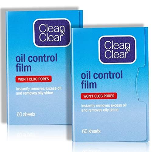 Oil Control Film Replacment for Clean & Clear Oil-Absorbing Sheets,2 Pack(total 120sheets)Oil Blotting Sheets For Face,9%Larger Makeup Friendly High-performance Handy Face Blotting Paper for Oily Skin - Morena Vogue