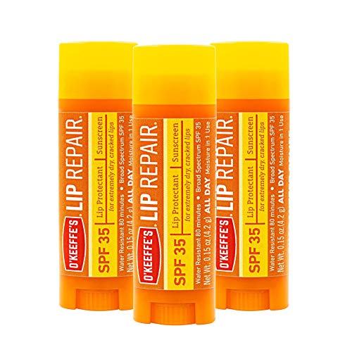 O'Keeffe's Lip Repair SPF 35 Lip Balm, (Pack of 3) - Morena Vogue