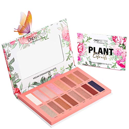 ONLYBETTER Vegan Eyeshadow Palette, Nude Eyeshadow Palette, 16 Shades Organic Eyeshadow palette high pigmented eyeshadow palette Colorful Eyeshadow Palette Long Lasting Nude Eyeshadow Shimmer Palette - Morena Vogue