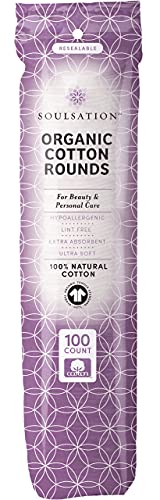 Organic Cotton Rounds, 400 Count - Makeup Remover Pads for Face, Lint-Free - Morena Vogue