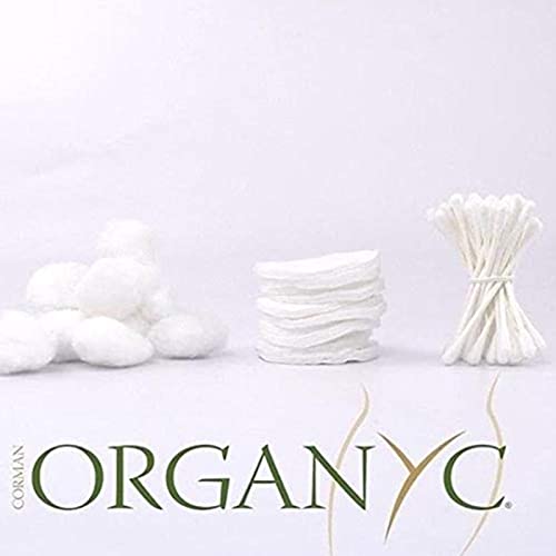 Organyc 100% Organic Cotton Rounds - Biodegradable Cotton, Chemical Free, For Sensitive Skin (70 Count) - Daily Cosmetics. Beauty and Personal Care - Morena Vogue