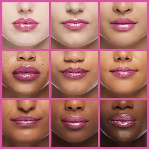 Oulac Pink Lipstick for Women with Metallic 3D Shine Lightweight Hydrating Formula, High Impact Lip Color, Vegan & Gluten Free Beauty, Full Coverage Lip Makeup, Velocity(15) - Morena Vogue