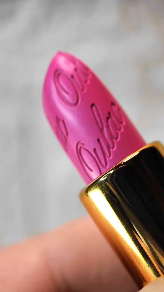 Oulac Pink Lipstick for Women with Metallic 3D Shine Lightweight Hydrating Formula, High Impact Lip Color, Vegan & Gluten Free Beauty, Full Coverage Lip Makeup, Velocity(15) - Morena Vogue