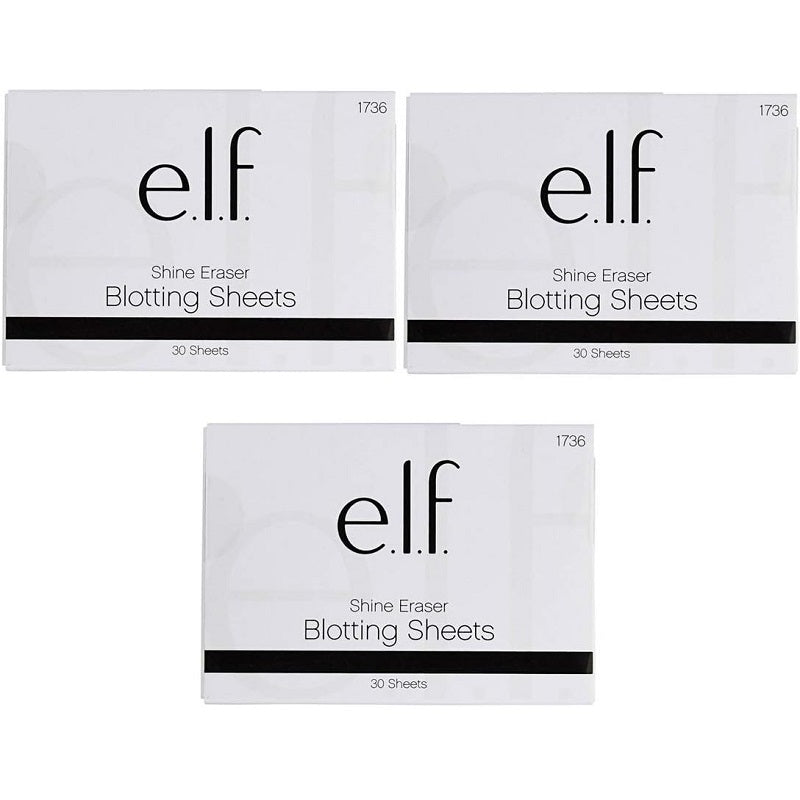 Pack of 3 e.l.f. Shine Eraser Blotting Sheets, 30 sheets (1736)3 - Morena Vogue