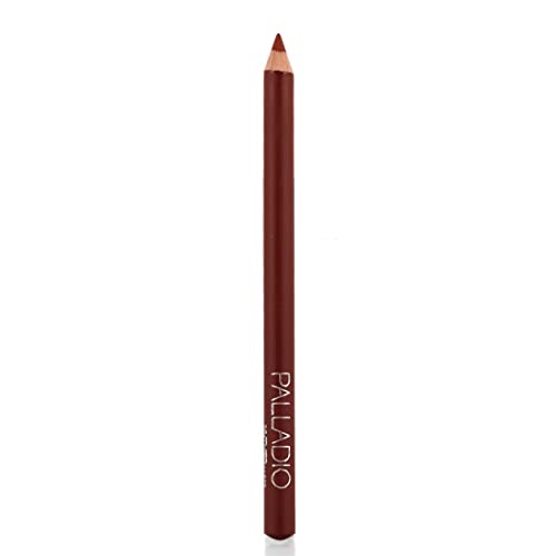 Palladio Lip Liner Pencil, Wooden, Firm yet Smooth, Contour and Line with Ease, Perfectly Outlined Lips, Comfortable, Hydrating, Moisturizing, Rich Pigmented Color, Long Lasting, Nutmeg - Morena Vogue