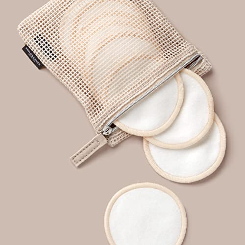 Paula's Choice Reusable Makeup Remover Pads, Eco-Friendly Cotton & Bamboo Rounds for Toner & Exfoliants, Includes Washable Bag for Laundry & Storage, 10 Count - Morena Vogue