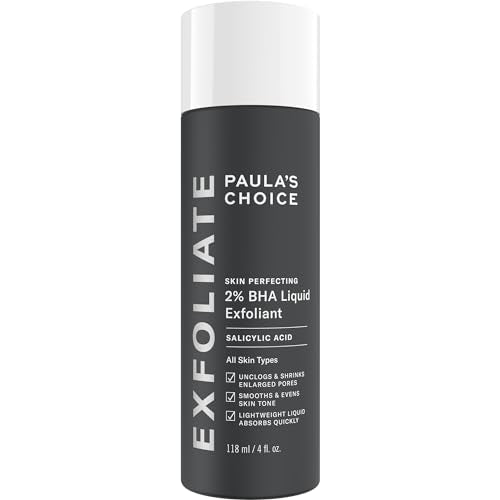 Paulas Choice--SKIN PERFECTING 2% BHA Liquid Salicylic Acid Exfoliant--Facial Exfoliant for Blackheads, Enlarged Pores, Wrinkles & Fine Lines, 4 oz Bottle - Morena Vogue