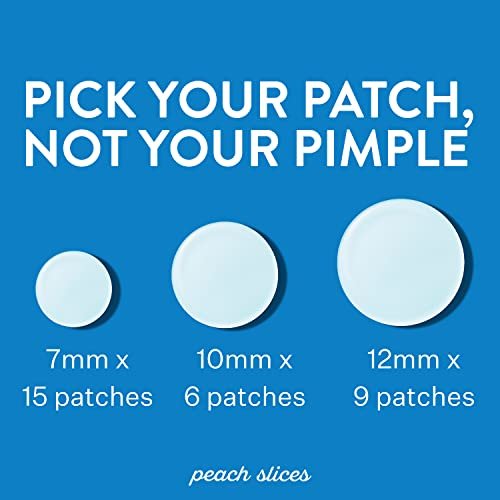 Peach Slices | Acne Spot Dots | Hydrocolloid Acne Patches | For Zits, Blemishes, & Breakouts | Vegan | Cruelty-Free | Pimple Patches | Facial Skin Care Products | 3 Sizes (7mm, 10mm, & 12mm) | 30 Ct - Morena Vogue