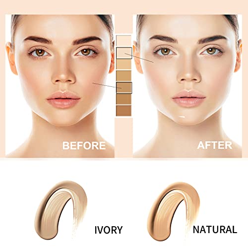 Perebella Skin Tone CC Cream SPF 50,Colour Correcting Self Adjusting for Mature Skin,Cosmetics Pre-makeup Primer Moisturizing Concealer Brightening Skin Tone (2Bottle,Nature) - Morena Vogue