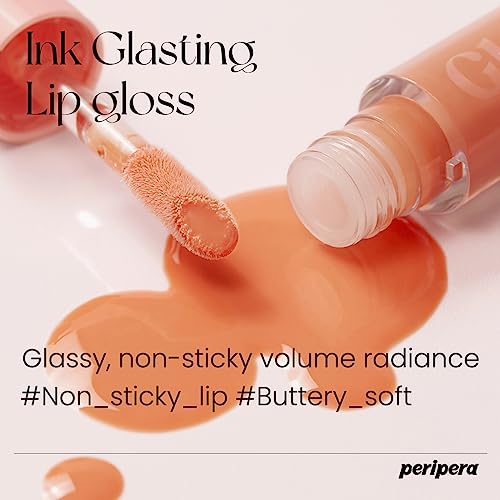 Peripera Ink Glasting Lip Gloss | Non-Sticky, High-Shine, 4XL Wand For Easy Application, Comfortable, Plumping, Fuller-Looking Lips, Moisturizing, Long-Lasting, Vegan (006 MADE IT) - Morena Vogue