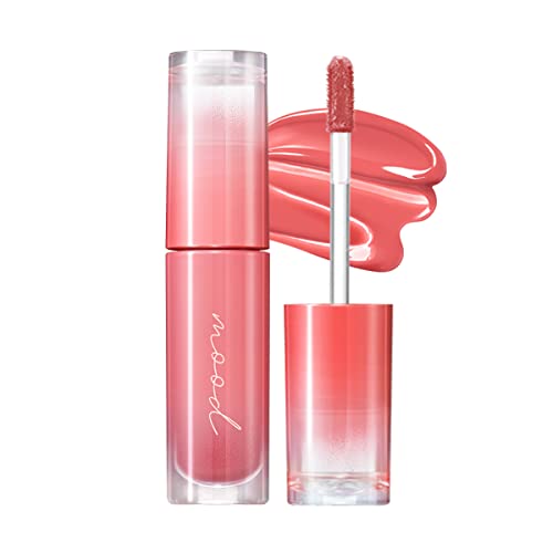 Peripera Ink Mood Glowy Tint, Lip-Plumping, Naturally Moisturizing, Lightweight, Glow-Boosting, Long-Lasting, Comfortable, Non-Sticky, Mask Friendly, No White Film (03 ROSE IN MIND) - Morena Vogue