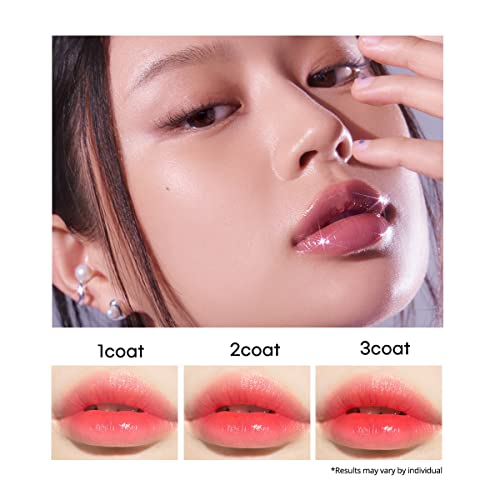 Peripera Ink Mood Glowy Tint, Lip-Plumping, Naturally Moisturizing, Lightweight, Glow-Boosting, Long-Lasting, Comfortable, Non-Sticky, Mask Friendly, No White Film (03 ROSE IN MIND) - Morena Vogue