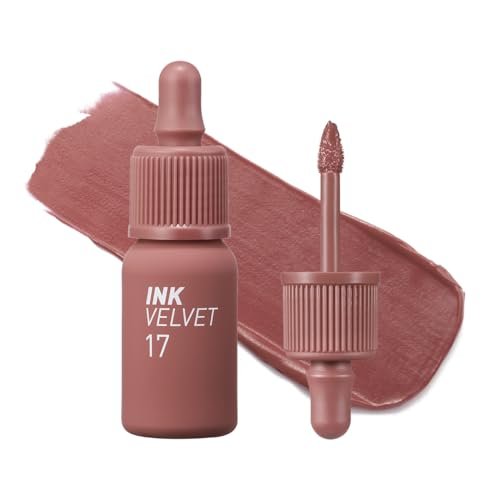 Peripera Ink the Velvet Lip Tint, High Pigment Color, Longwear, Weightless, Not Animal Tested, Gluten-Free, Paraben-Free (017 ROSY NUDE) - Morena Vogue