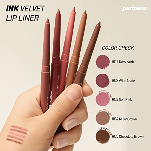 Peripera INK VELVET LIP LINER (001 ROSY NUDE) - Morena Vogue