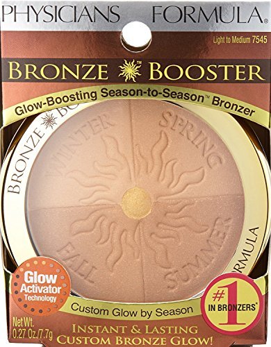 Physicians Formula Bronze Booster Glow-Boosting Season-to-Season, Customizable Seasonal Glow Glow, Lasting Tan Boost, Hypoallergenic Powder, Cruelty-Free & Hypoallergenic- Light-to-Medium - Morena Vogue