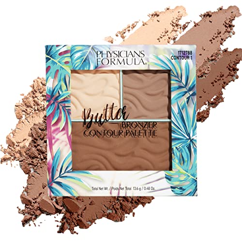 Physicians Formula Butter Bronzer Contour Palette, Light/Medium, 0.48 Ounce (Pack of 1) - Morena Vogue