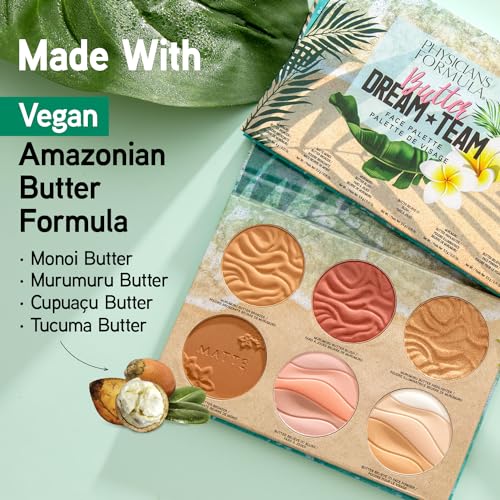 Physicians Formula Butter Dream Team Palette Makeup Gift Set, Bronzer, Blush, Face Powder, Dermatologist Approved - Morena Vogue