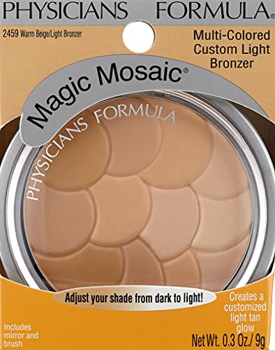 Physicians Formula Magic Mosaic Multi-Colored Bronzer, Highlighting, Contour Powder, Warm Beige/Light Bronzer, Dermatologist Tested, Clinicially Tested - Morena Vogue