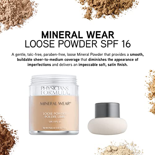 Physicians Formula Mineral Wear Talc-Free Loose Powder Creamy Natural, Dermatologist Tested, Clinically Tested - Morena Vogue