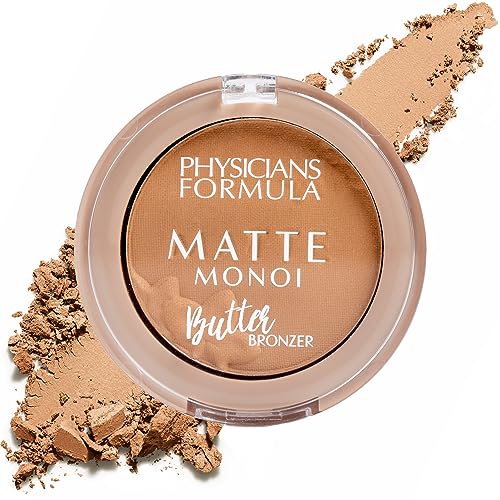 Physicians Formula Mini Matte Monoi Butter Bronzer, Matte Bronzer, Powder Face Matte Makeup, Dermatologist Tested, Essential Fatty Acids, Pro-Vitamins, Softens, Conditions, And Moisturize Skin - Morena Vogue