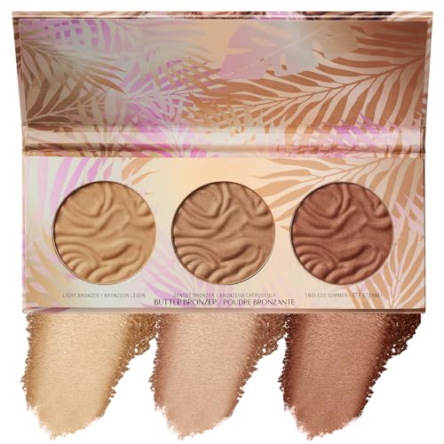 Physicians Formula Murumuru Butter Bronzer Face Makeup Palette Set, Includes Nourishing Butter Bronzer, Highlighter, Blush, Dermatologist Tested, Vegan & Cruelty-Free - Endless Summer Powder - Morena Vogue