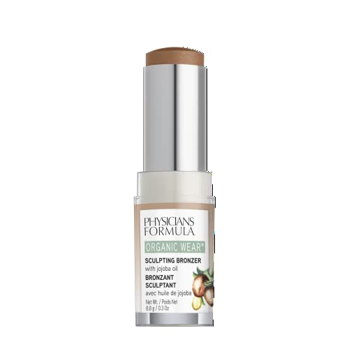 Physicians Formula Organic Wear All Natural Sculpting Face Bronzer Makeup Stick Toffee, Dermatologist Approved - Morena Vogue