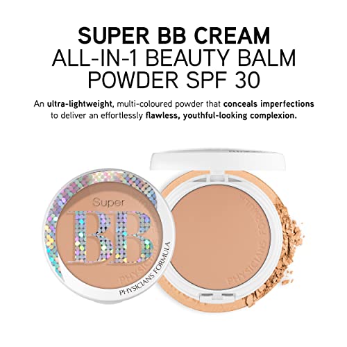 Physicians Formula Super BB Cream All-in-1 Beauty Balm Powder Light/Medium | Dermatologist Tested, Clinicially Tested - Morena Vogue