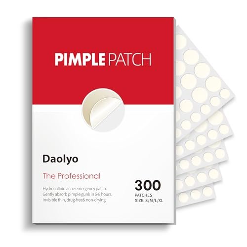 Pimple Patches for Face, 4 Size 300 Counts Acne Patches, Hydrocolloid Patches for Covering Zits and Blemishes, Spot Stickers with Salicylic Acid, Tea Tree Oil & Calendula Oil - Morena Vogue