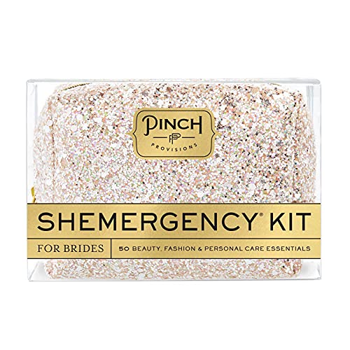 Pinch Provisions Shemergency Kit for Brides, Includes 50 Must-Have Emergency Essential Items for The Big Day, Mid-Size Multi-Functional Pouch, Perfect Survival Kit for Wedding Day - Morena Vogue