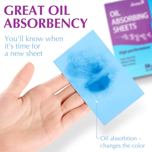 Premium Oil Absorbing Sheets for Face - 3 pack (150 sheets) - Makeup Friendly Oil Blotting Sheets for Face - Blotting Papers for Face with Oily Skin - Morena Vogue