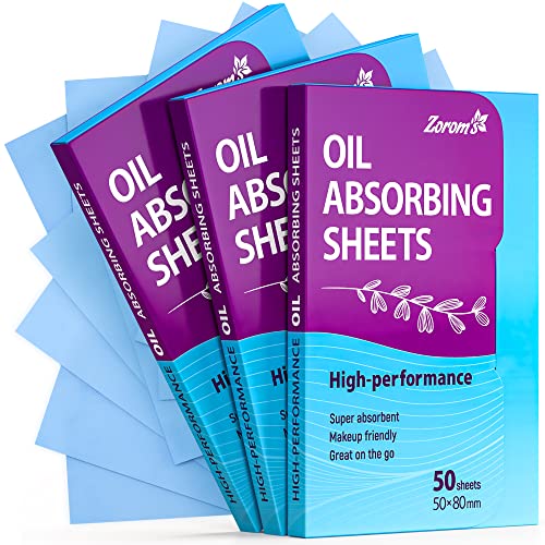 Premium Oil Absorbing Sheets for Face - 3 pack (150 sheets) - Makeup Friendly Oil Blotting Sheets for Face - Blotting Papers for Face with Oily Skin - Morena Vogue