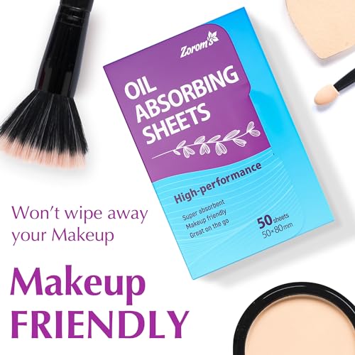 Premium Oil Absorbing Sheets for Face - 3 pack (150 sheets) - Makeup Friendly Oil Blotting Sheets for Face - Blotting Papers for Face with Oily Skin - Morena Vogue