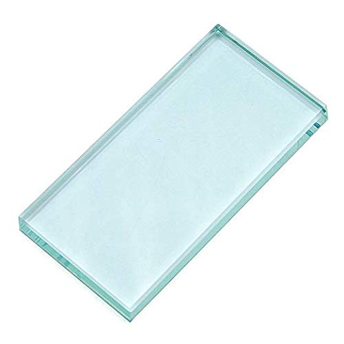 Pro Nail Art Painting Color Toning Glass Board Glass Makeup Palette Eyelash Extension Adhesive Glue Pallet Glass Palette Stand（2 x 4 Inch ） - Morena Vogue