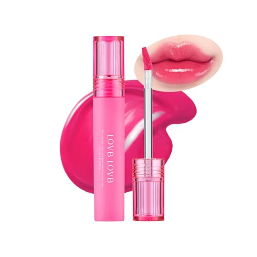 Pudding Glow Korean Lip Tint | Long-Lasting Lip Gloss Tint for Glowy | Moisturizing, Non-Sticky Glossy Lip Stain 0.14 Oz (03 CANDY BERRY) - Morena Vogue