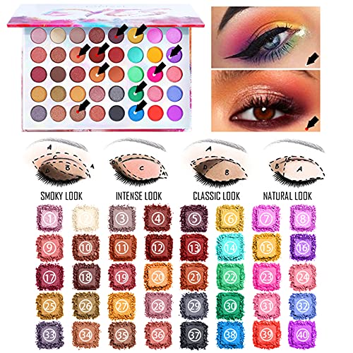 Pure Vie All-in-One Holiday Gift Makeup Set Cosmetic Essential Starter Bundle Include Eyeshadow Palette Lipstick Concealer Blush Mascara Foundation Face Powder - Makeup Kit for Women Full Kit - Morena Vogue