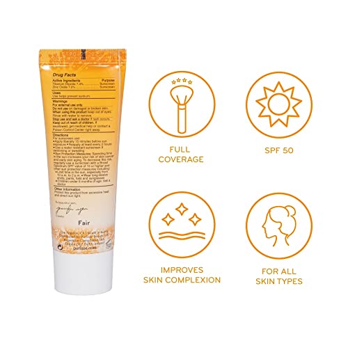 pūrlisse Youth Glow Vitamin C CC Cream SPF 50: Cruelty-Free & Clean, Paraben & Sulfate-Free, Full Coverage, Hydrates with Hyaluronic Acid | Light 1.4oz - Morena Vogue