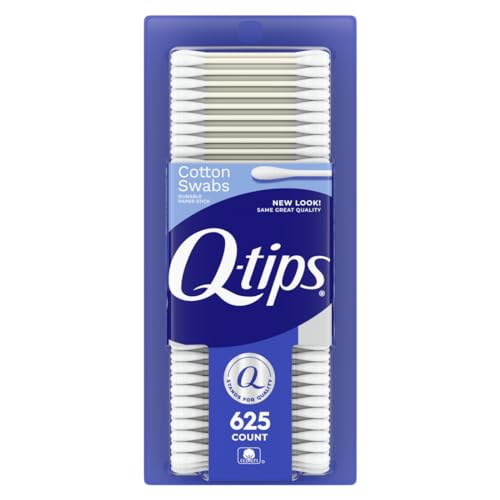 Q-tips Cotton Swabs For Hygiene and Beauty Care Original Cotton Swab Made With 100% Cotton 625 Count, WHITE - Morena Vogue