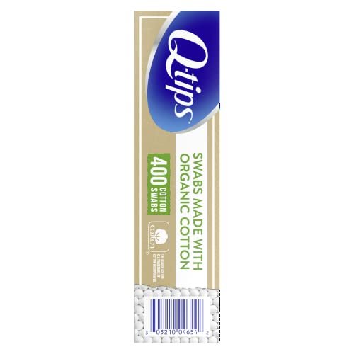 Q-tips Cotton Swabs Organic Swab Ultimate Home and Beauty Tool Made from Organic Cotton, Paper 400 Count(Pack of 4) - Morena Vogue