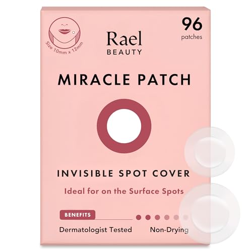 Rael Pimple Patches, Miracle Invisible Spot Cover - Hydrocolloid Acne Patch for Face, Blemishes, Zits Absorbing Patch, Breakouts Spot Treatment for Skin Care, Facial Sticker, 2 Sizes (96 Count) - Morena Vogue