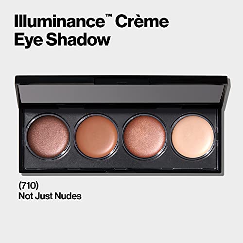 Revlon Crème Eyeshadow Palette, Illuminance Eye Makeup with Crease- Resistant Ingredients, Creamy Pigmented in Blendable Matte & Shimmer Finishes, 710 Not Just Nudes, 0.12 Oz - Morena Vogue