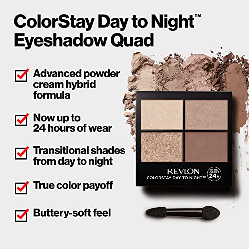 Revlon Eyeshadow Palette, ColorStay Day to Night Up to 24 Hour Eye Makeup, Velvety Pigmented Blendable Matte & Shimmer Finishes, 530 Seductive, 0.16 Oz - Morena Vogue