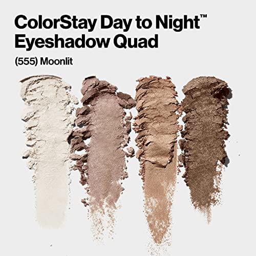 Revlon Eyeshadow Palette, ColorStay Day to Night Up to 24 Hour Eye Makeup, Velvety Pigmented Blendable Matte & Shimmer Finishes, 555 Moonlit, 0.16 Oz - Morena Vogue