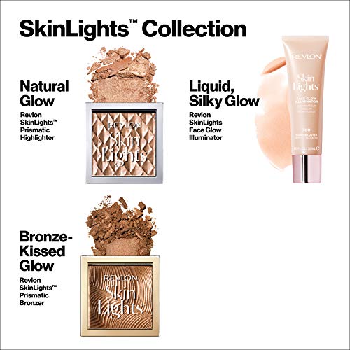 Revlon Highlighter Makeup, Skin Lights Prismatic Powder Face Makeup, Natural Glow, Shimmer Finish, 201 Daybrak Glimmer, 0.28 Oz - Morena Vogue