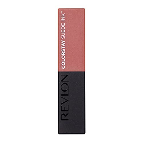 REVLON Lipstick, ColorStay Suede Ink, Built-in Primer, Infused with Vitamin E, Waterproof, Smudge-proof, Matte Color, 001 Gut Instict, 0.09 oz. - Morena Vogue