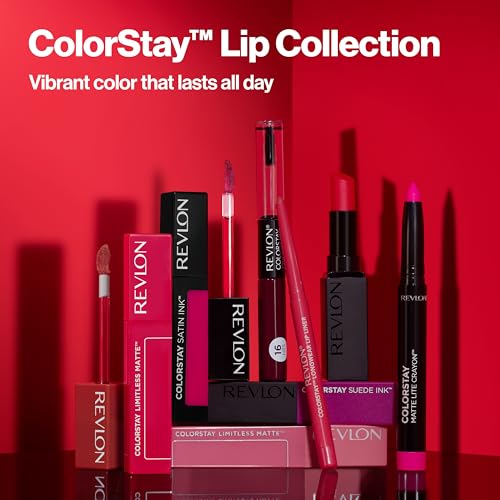 Revlon Liquid Lipstick with Clear Lip Gloss, ColorStay Overtime Lipcolor, Dual Ended with Vitamin E, 350 Bare Maximum, 0.07 Fl Oz (Pack of 1) - Morena Vogue