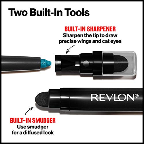 Revlon Pencil Eyeliner, ColorStay Eye Makeup with Built-in Sharpener, Waterproof, Smudge-proof, Longwearing with Ultra-Fine Tip, 201 Black, 0.01 oz - Morena Vogue