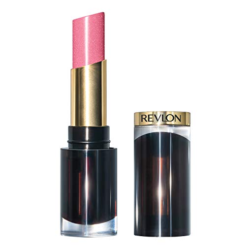 Revlon Super Lustrous Glass Shine Lipstick, Flawless Moisturizing Lip Color with Aloe, Hyaluronic Acid and Rose Quartz, So Sleek Pink (021), 0.15 oz - Morena Vogue