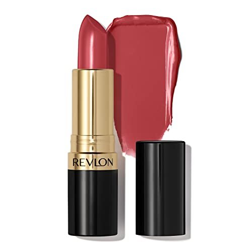 Revlon Super Lustrous Lipstick, High Impact Lipcolor with Moisturizing Creamy Formula, Infused with Vitamin E and Avocado Oil in Reds & Corals, Rosewine (225) 0.15 oz - Morena Vogue