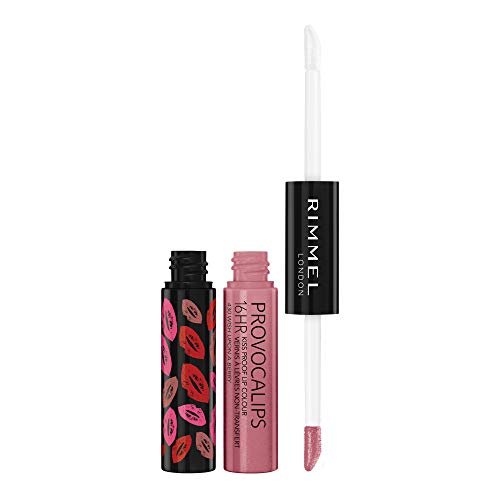 Rimmel London Provocalips 16hr Kiss-Proof Lip Color - Two-Step Liquid Lipstick to Lock in Color and Shine - 430 Wish Upon A Berry, .14 fl.oz. - Morena Vogue